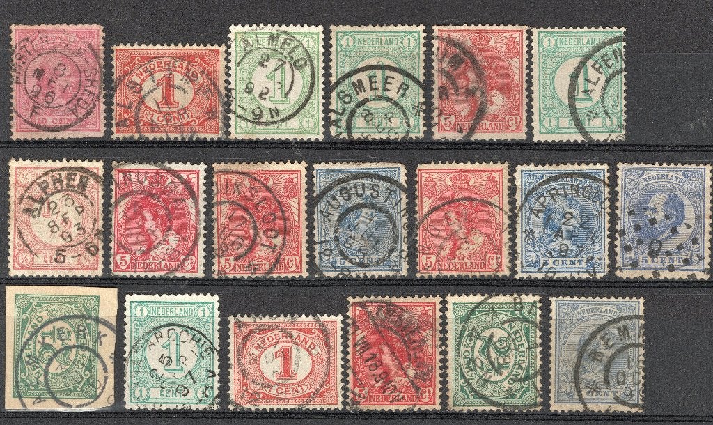 Stempels klassiek wo Augustinusga Appingedam Alphen  (9456), Verzenden, T/m 1940, Gestempeld