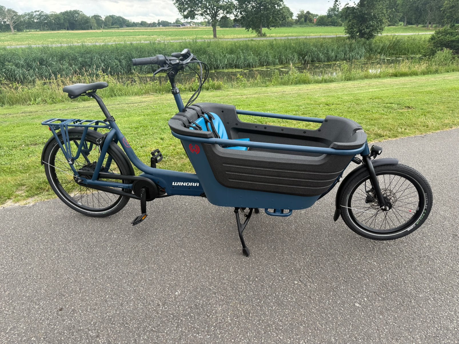 Nette Winora Elektrische Bakfiets Bosch Cargo Line 500Wh!, Fietsen en Brommers, Fietsen | Bakfietsen, Gebruikt, Elektrisch, 2 kinderen