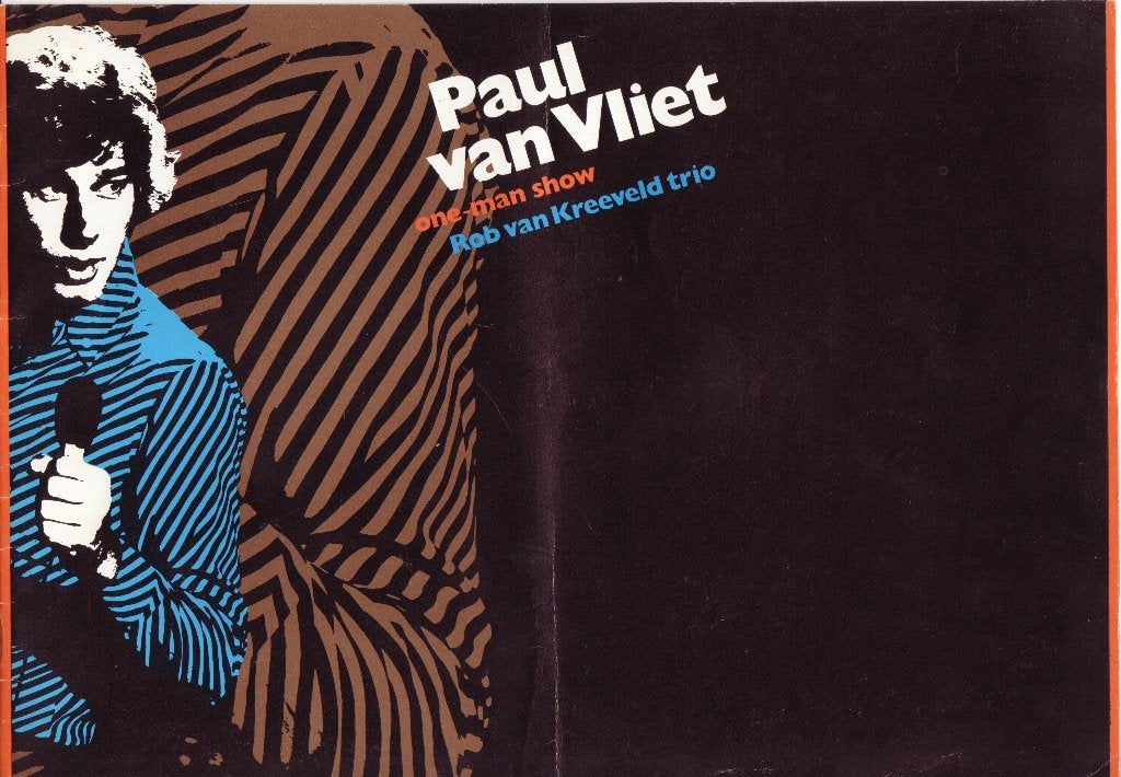 Programmaboekje - Paul v. Vliet - One Man Show, Verzamelen, Ophalen of Verzenden