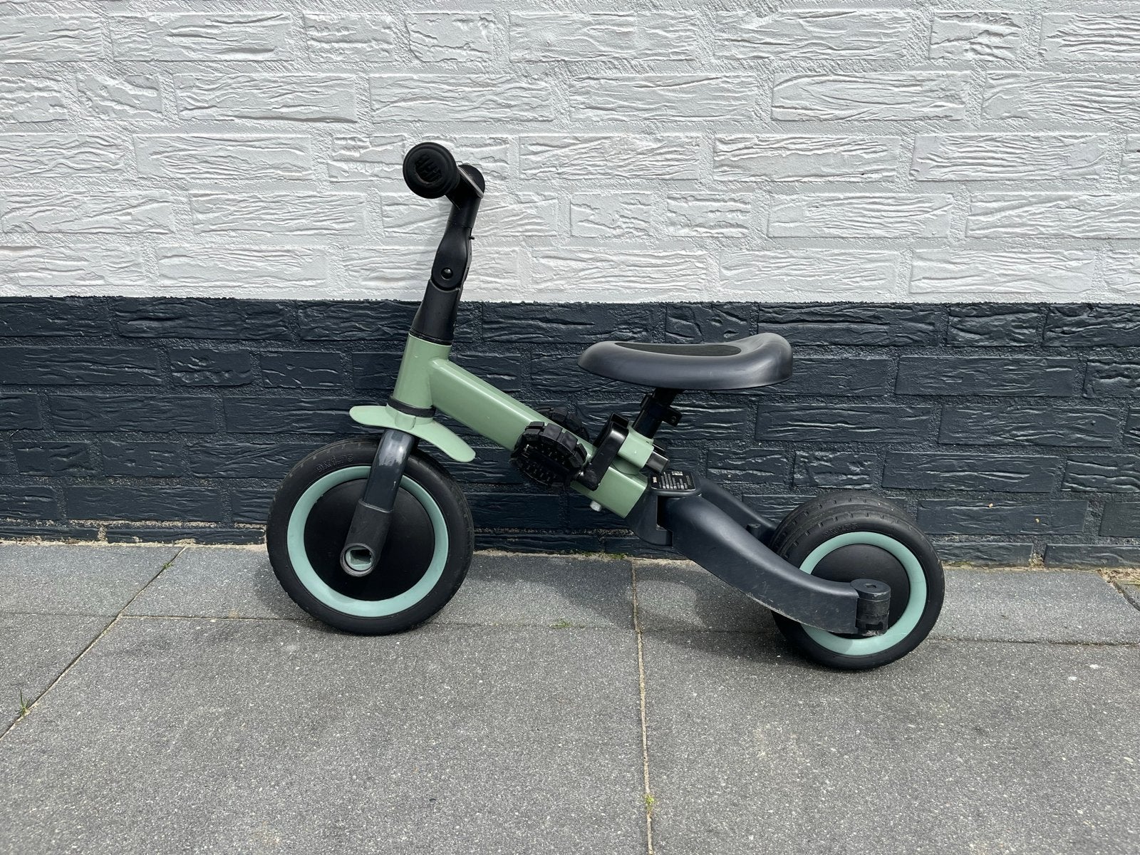 Topmark 4-in-1 Driewieler/Loopfiets - Groen, Ophalen, Zo goed als nieuw, Minder dan 16 inch