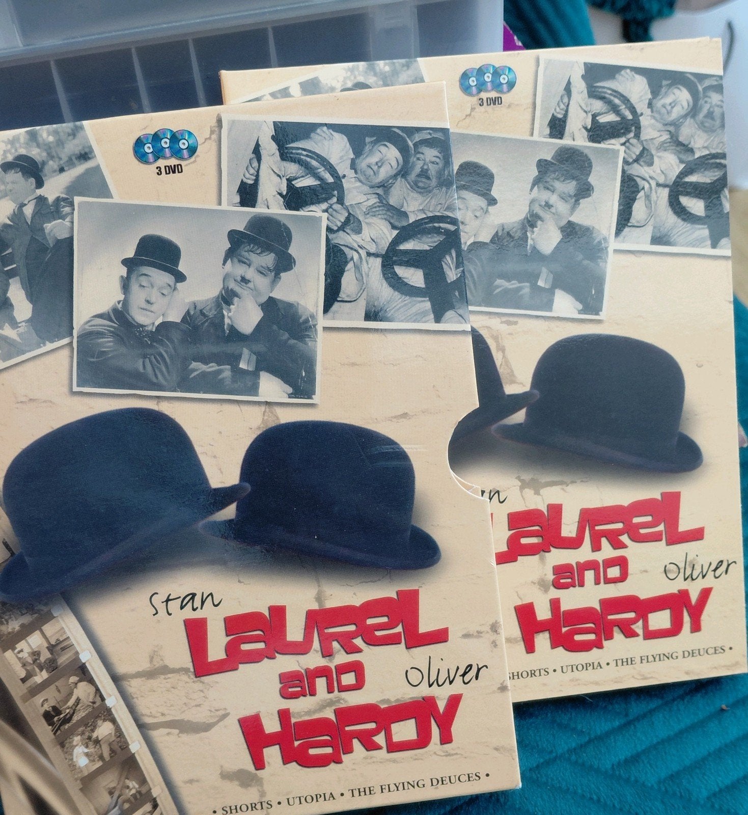 Laurel & Hardy DVD Boxset - 3 films van het komische duo, Alle leeftijden, Nederlands, Ophalen of Verzenden, Inclusief doosje