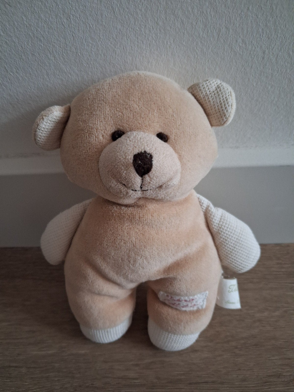Knuffel beer Tiamo knuffelbeer creme lichtbruin K9795, Ophalen of Verzenden, Zo goed als nieuw, Beer