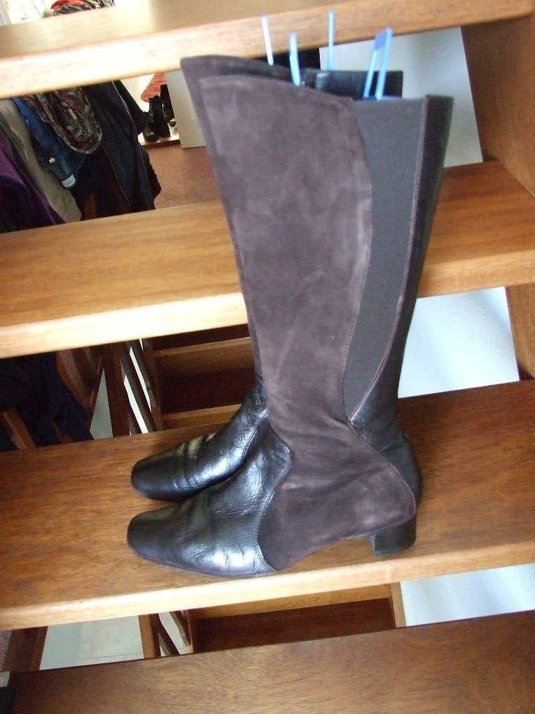 Zeer nette bruine leer/suede Picardi laarzen maat 6 1/2, Kleding | Dames, Hoge laarzen, Bruin, Ophalen of Verzenden, Zo goed als nieuw