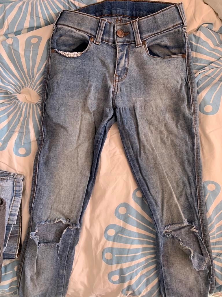 GRATIS stretch jeans XS, Ophalen of Verzenden, Gebruikt, Meisje, Broek