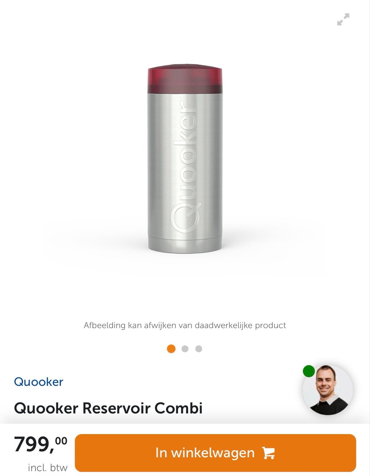 Nieuwe Quooker Combi boiler 7L - Direct warm water!, Ophalen of Verzenden, Nieuw