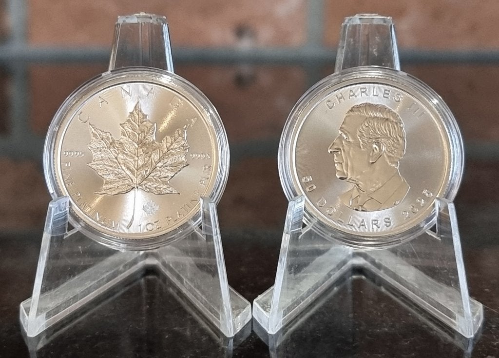 diverse 1 oz .999 platina munt., Postzegels en Munten, Edelmetalen en Baren, Ophalen of Verzenden, Platina