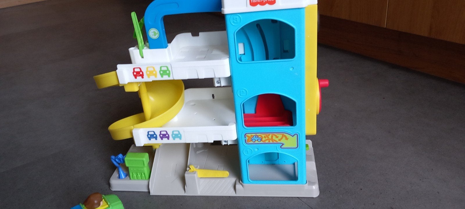 Fisher-Price Little People Garage Speelset met Auto, Kinderen en Baby's, Ophalen, Zo goed als nieuw, Speelset