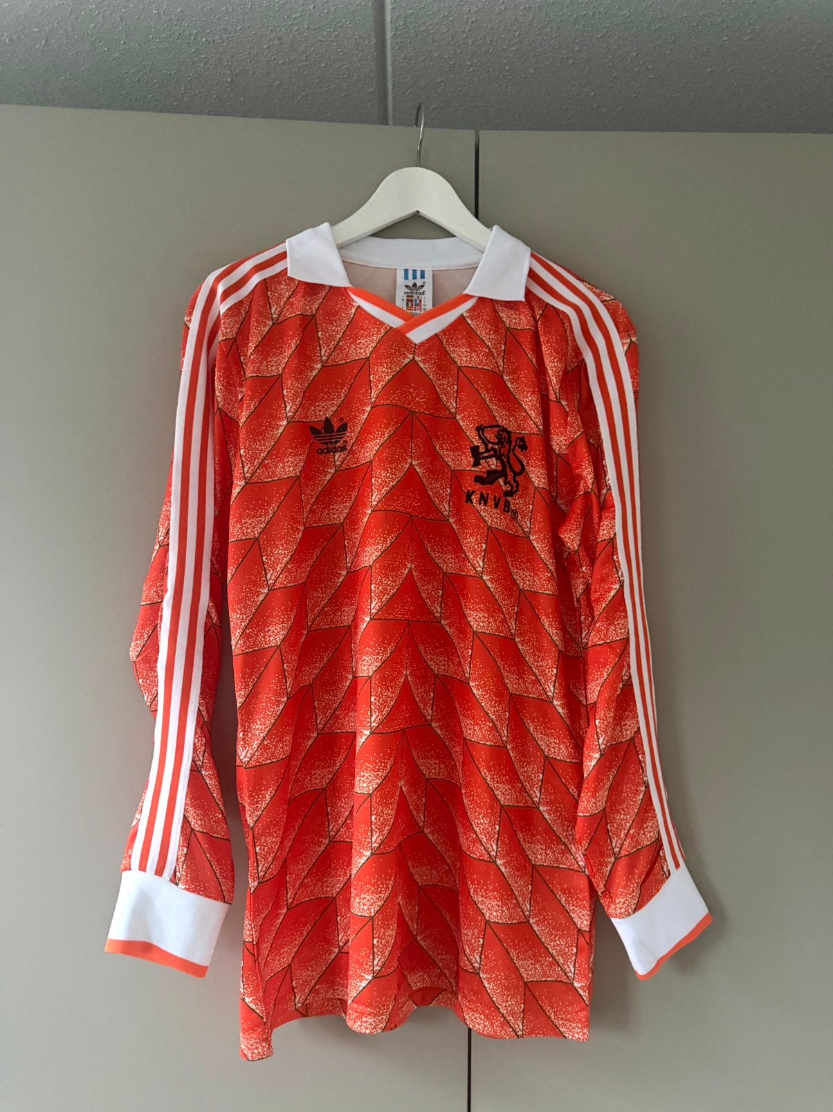 Nederland 1988 Retro Voetbalshirt Oranje – Maat L – Gullit, Verzenden, Zo goed als nieuw, Shirt