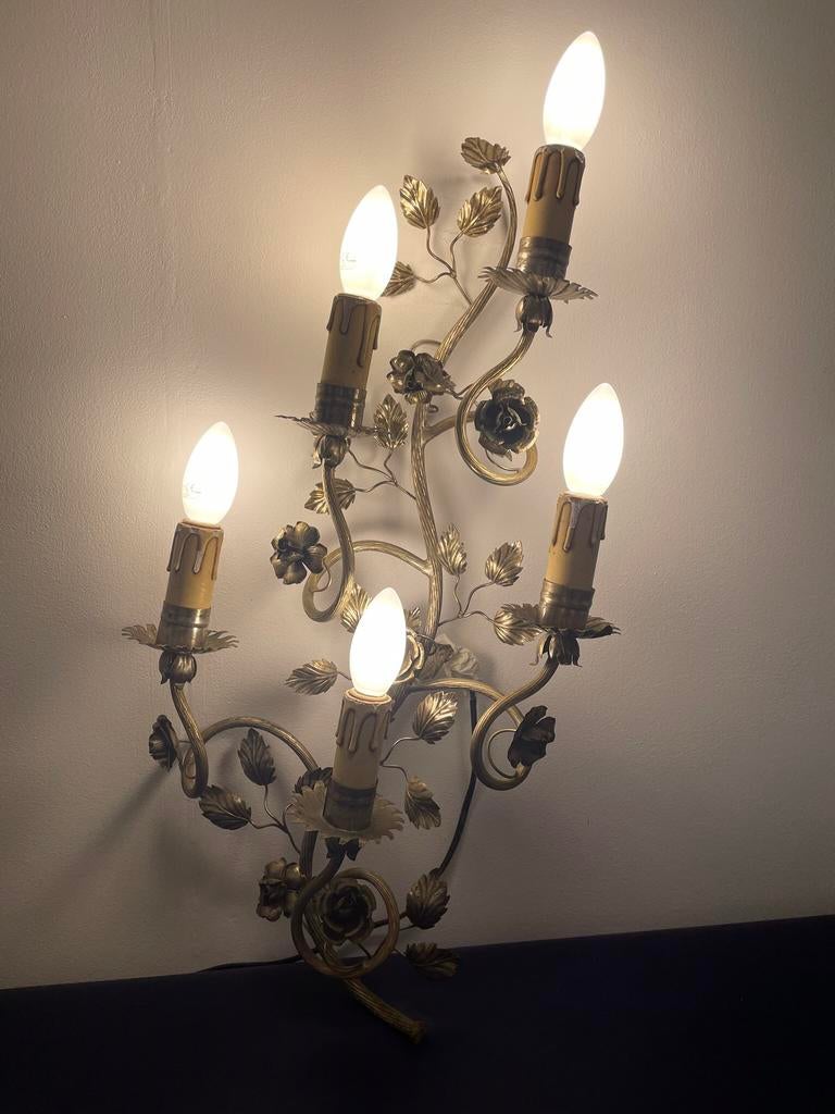 Zilverkleurige lamp uit 1950/1960. Vintage. Designlamp, Ophalen of Verzenden