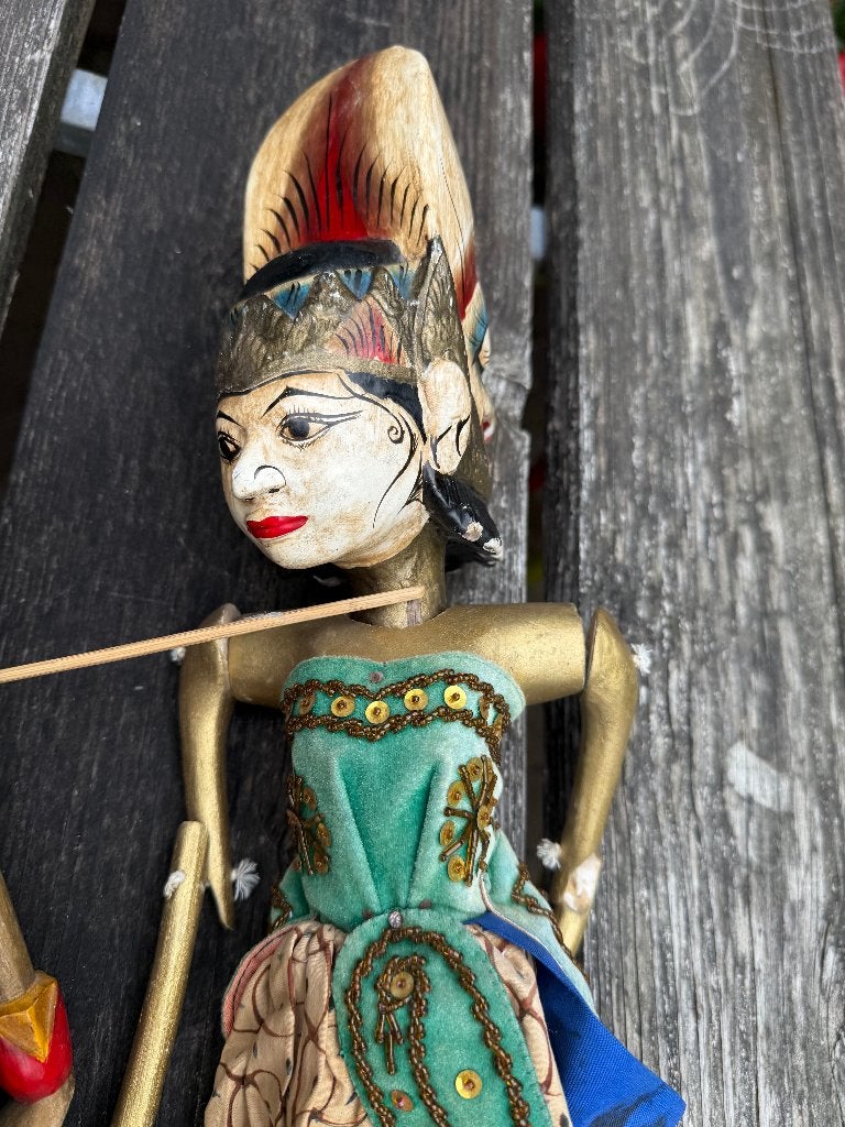 4 Wajang Golek figuren poppen., Ophalen, Gebruikt, Overige typen