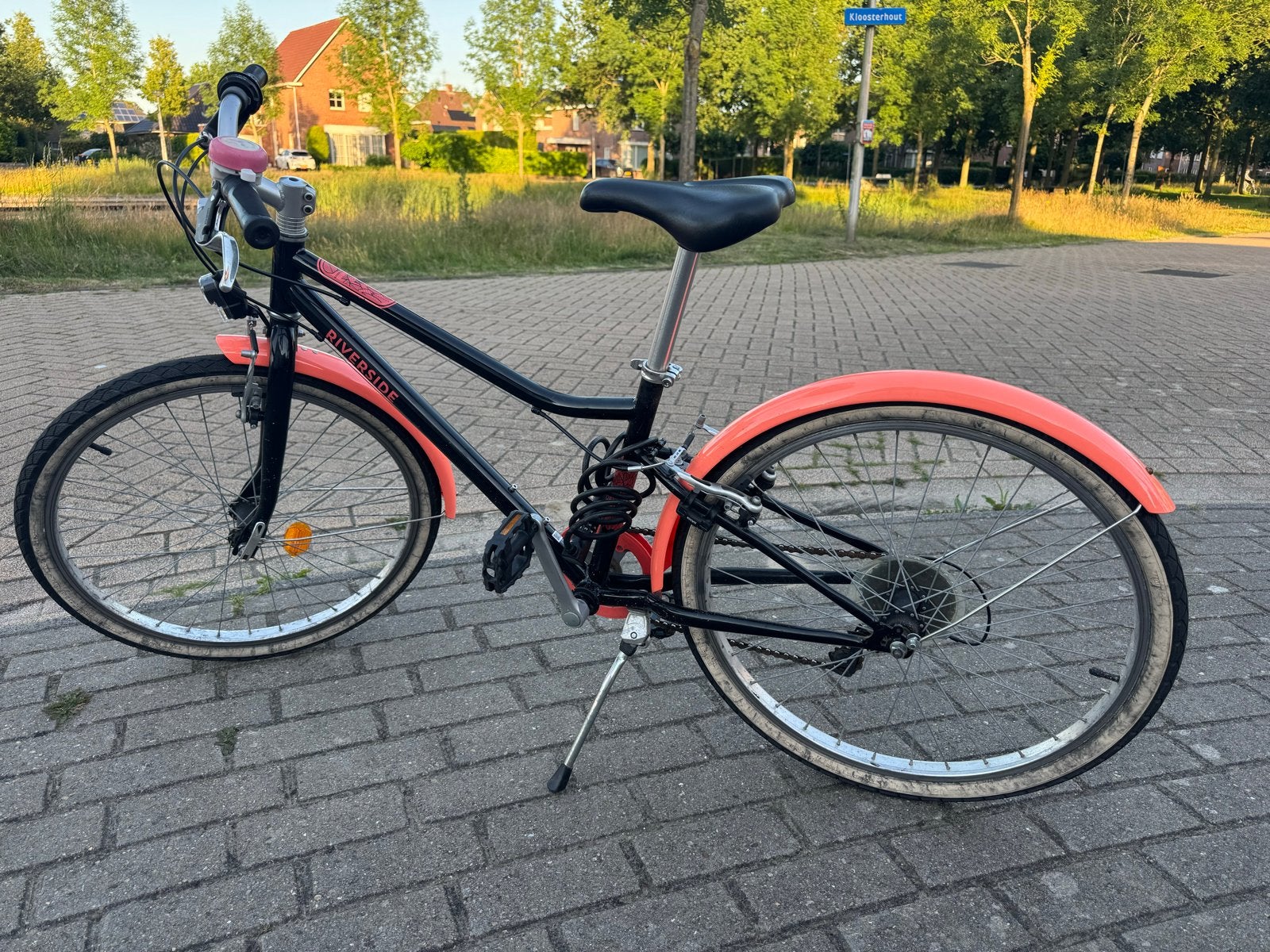Kinderfiets Riverside (Decathlon) - 24 inch ZGAN, Ophalen, Gebruikt, Velgrem, 20 inch of meer