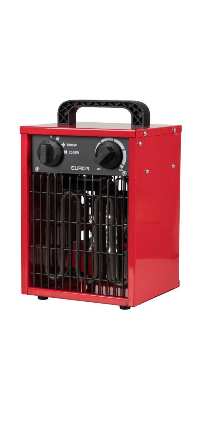 Nieuwe Eurom Fanheater 2000W - Verwarmt tot 75m³ kachel, 30 tot 80 cm, Hoog rendement (Hr), Minder dan 60 cm, Ophalen of Verzenden