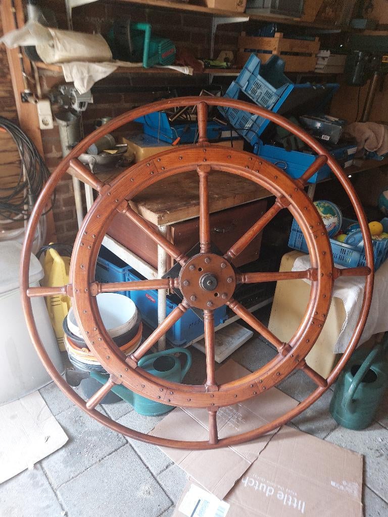 Stuurwiel schip, Ophalen, Zo goed als nieuw, Kaart, Foto of Prent