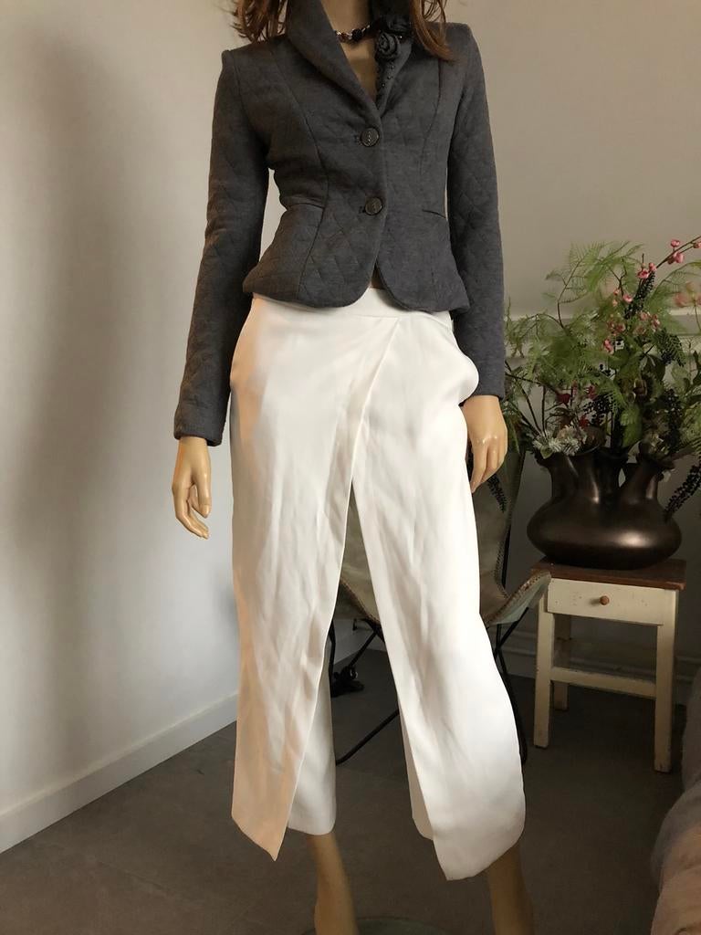 Zara wit broek rok xs- x, Wit, Ophalen of Verzenden, Zo goed als nieuw, Driekwart