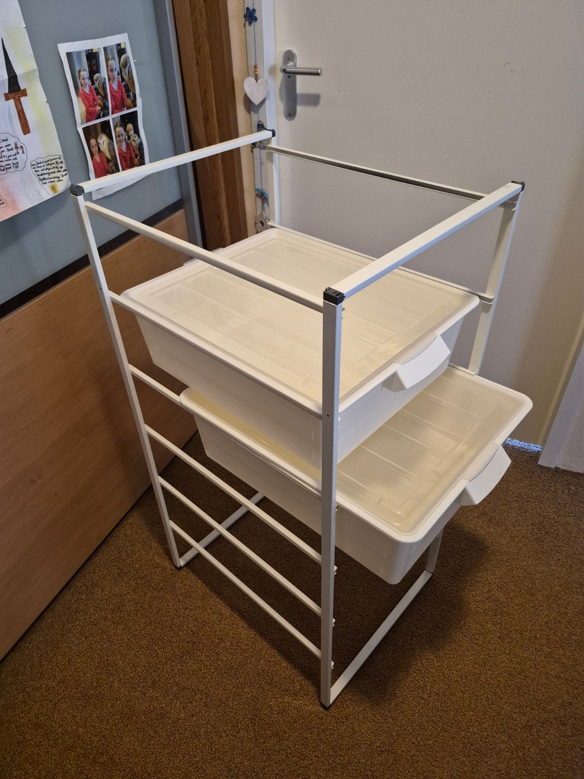 IKEA opbergrek (4x) met bakken, Huis en Inrichting, Ophalen, Gebruikt