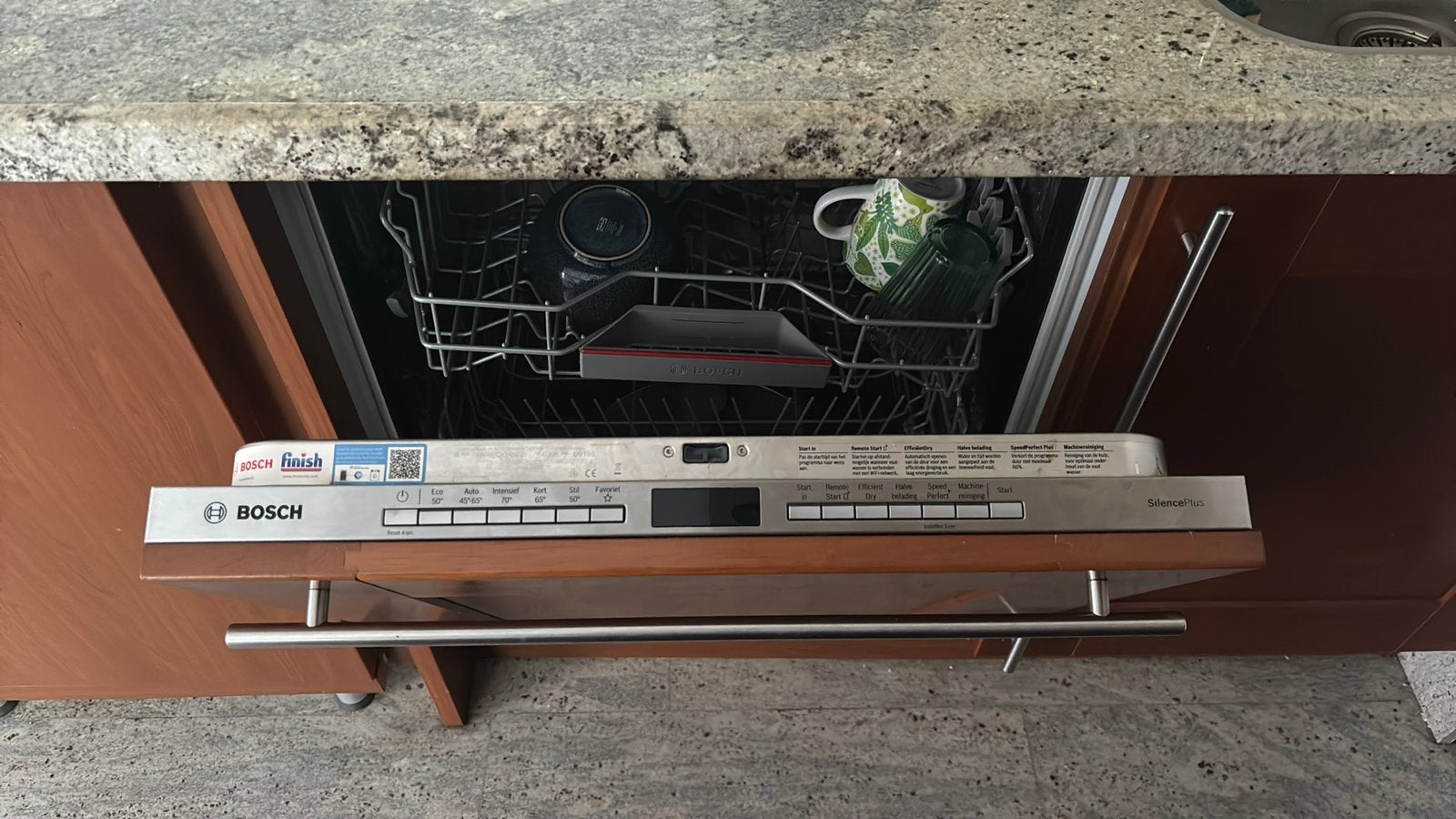 Bosch silent plus vaatwasser met bestek slede, Ophalen, Gebruikt, Minder dan 85 cm, 60 cm of meer