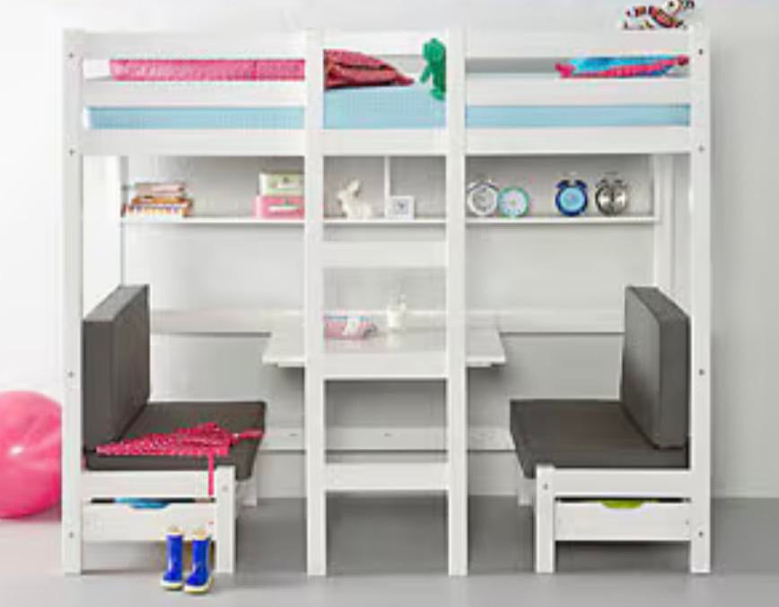 Hoogslaper met bureau, Ophalen, Zo goed als nieuw, Hoogslaper