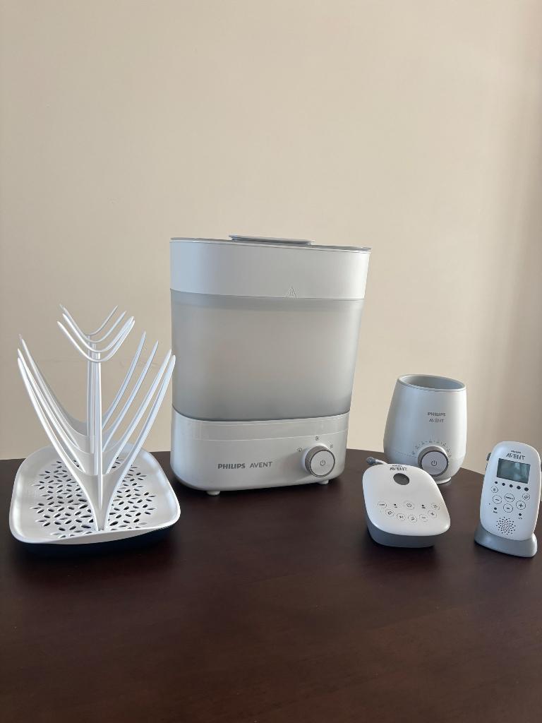 Philips Avent sterilisator babyfoon fleswarmer, Ophalen, Zo goed als nieuw, Sterilisator