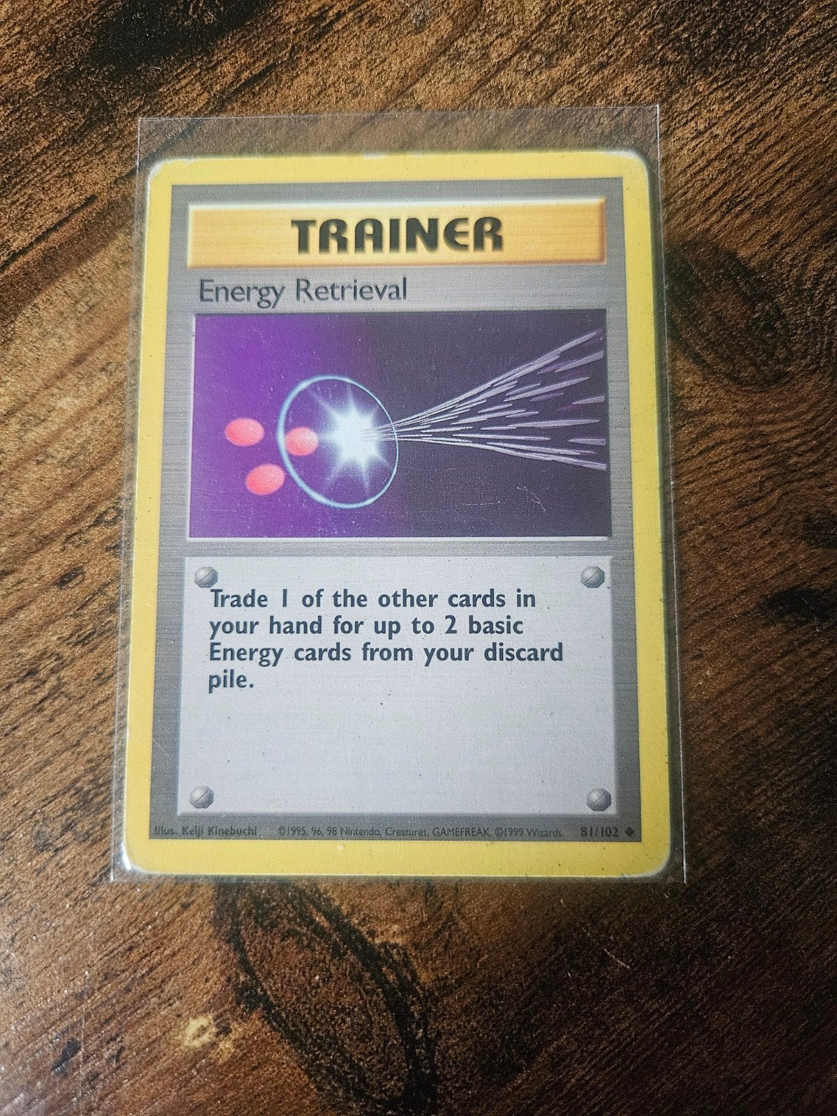 Pokémon Energy Retrieval Trainer Kaart (Base Set), Hobby en Vrije tijd, Verzamelkaartspellen | Pokémon, Gebruikt, Losse kaart