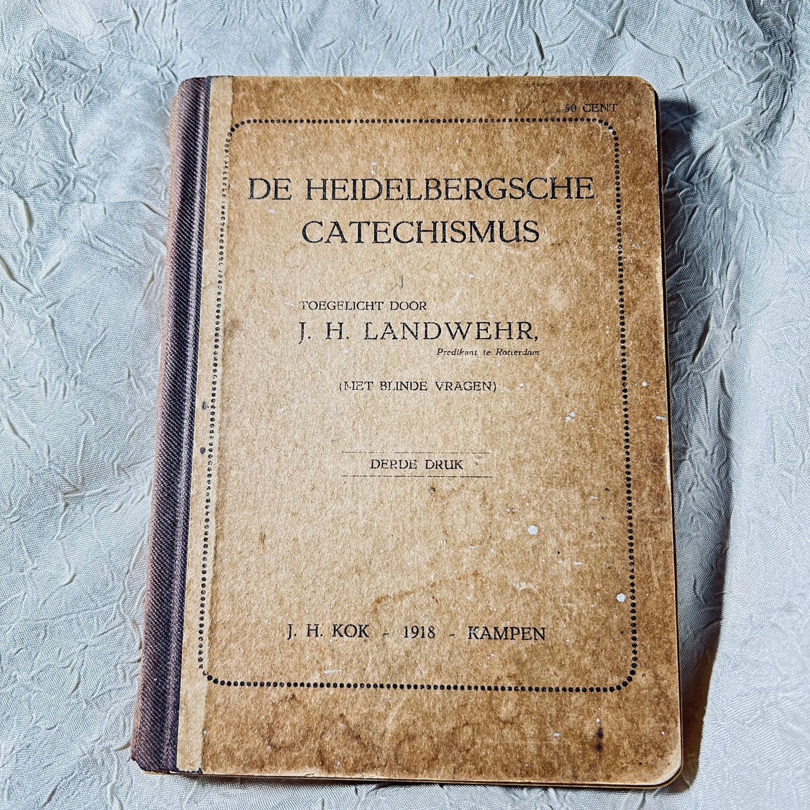 Antiek: Heidelbergsche catechismus 1918, Antiek en Kunst, Antiek | Boeken en Bijbels, Ophalen of Verzenden