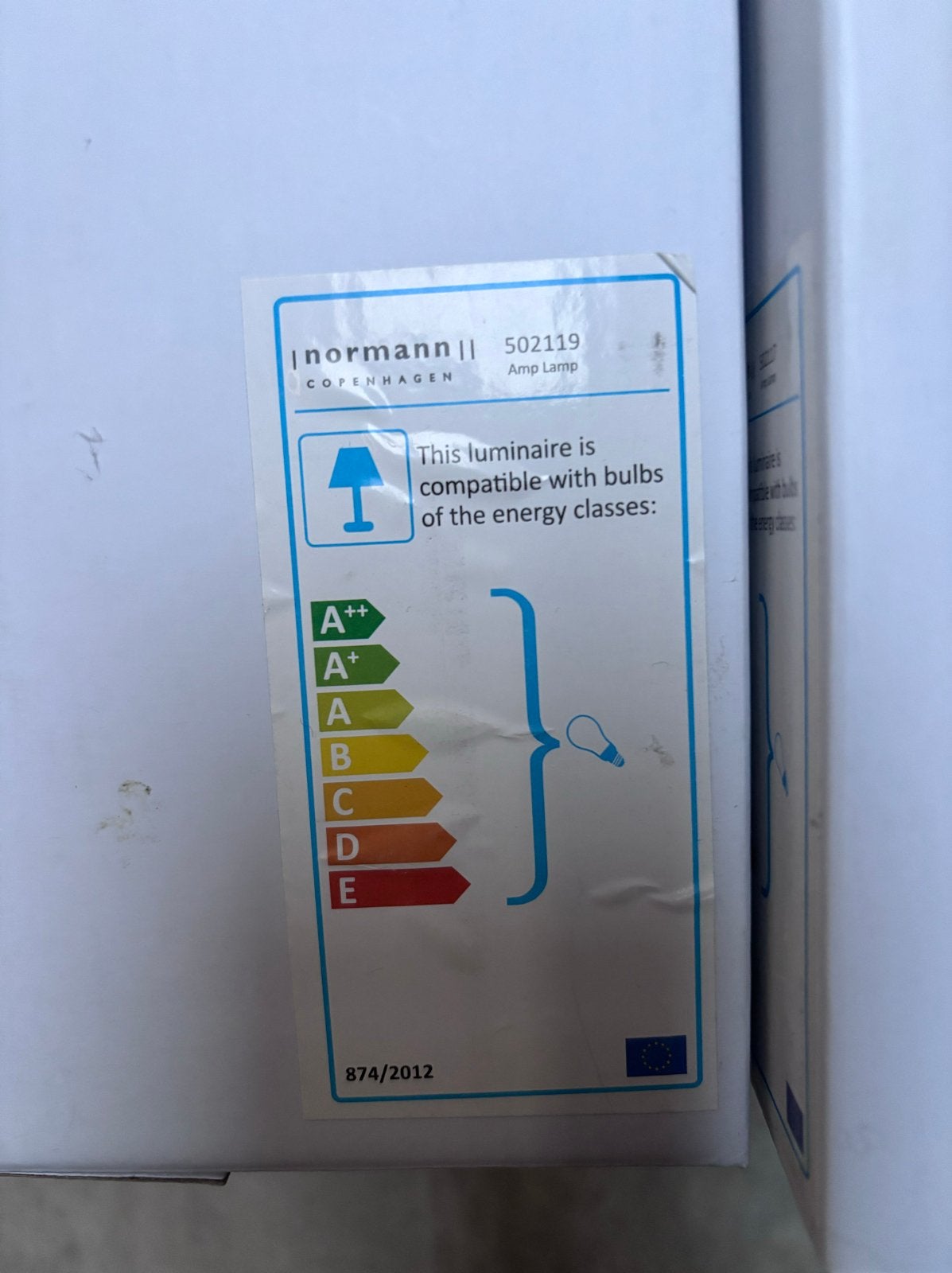 Normann Copenhagen Amp Lamp Nieuw, Ophalen of Verzenden, Nieuw, Glas, E14 (klein)