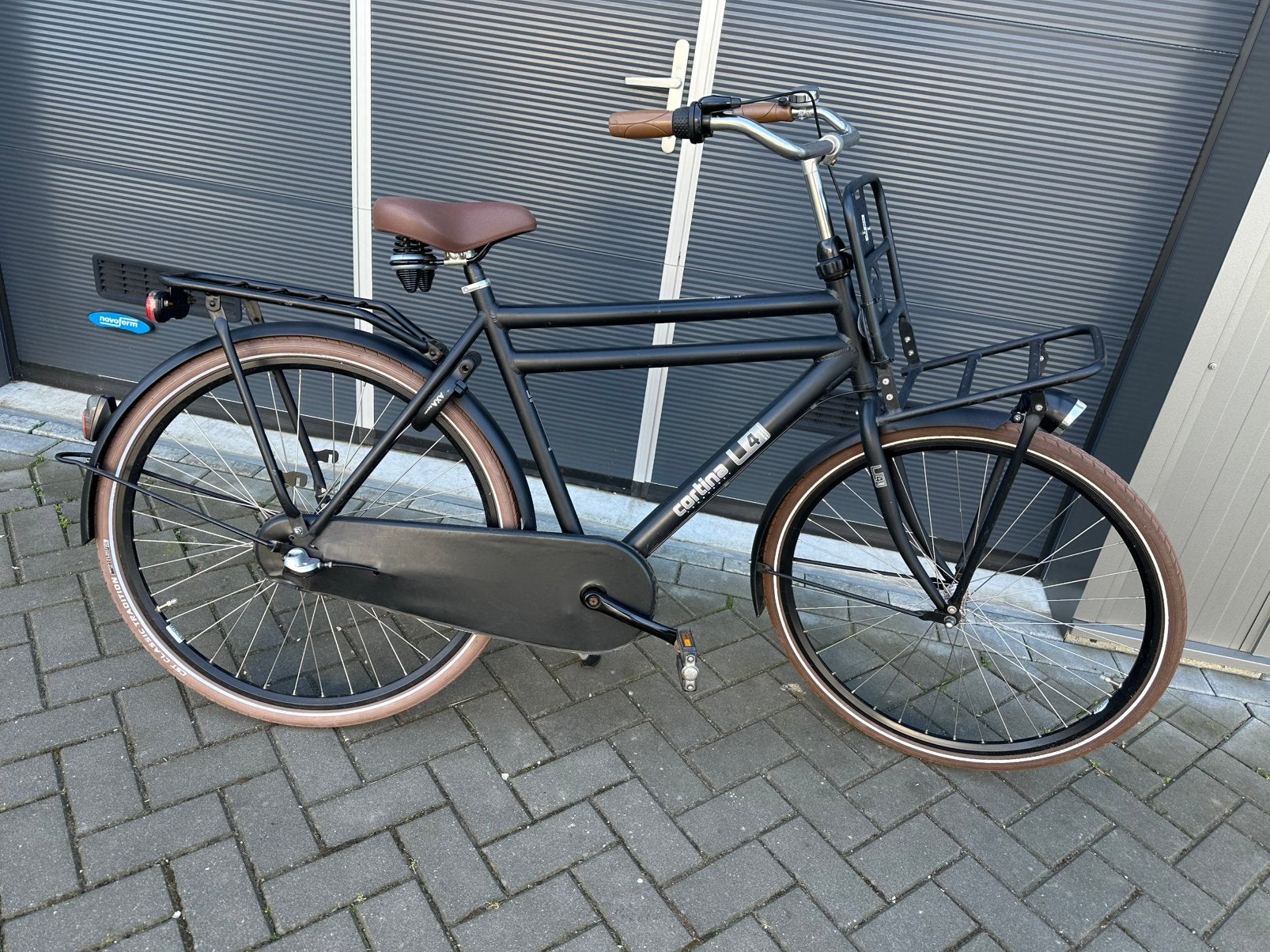 Cortina U4 transportfiets 28 inch 57 cm 3V matzwart, Zo goed als nieuw, 57 tot 61 cm, Ophalen, Overige merken