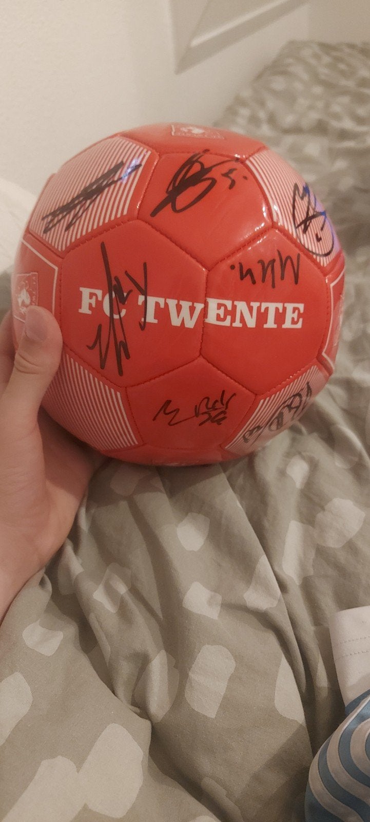 ACTIE! FC Twente bal gesigneerd door o.a. Sem Steijn (24/25), Maat XL, Ophalen, Zo goed als nieuw, Bal