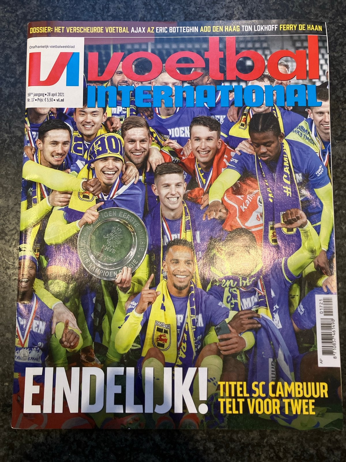 Voetbal International - SC Cambuur Kampioen 2021, Boeken, Ophalen of Verzenden, Zo goed als nieuw