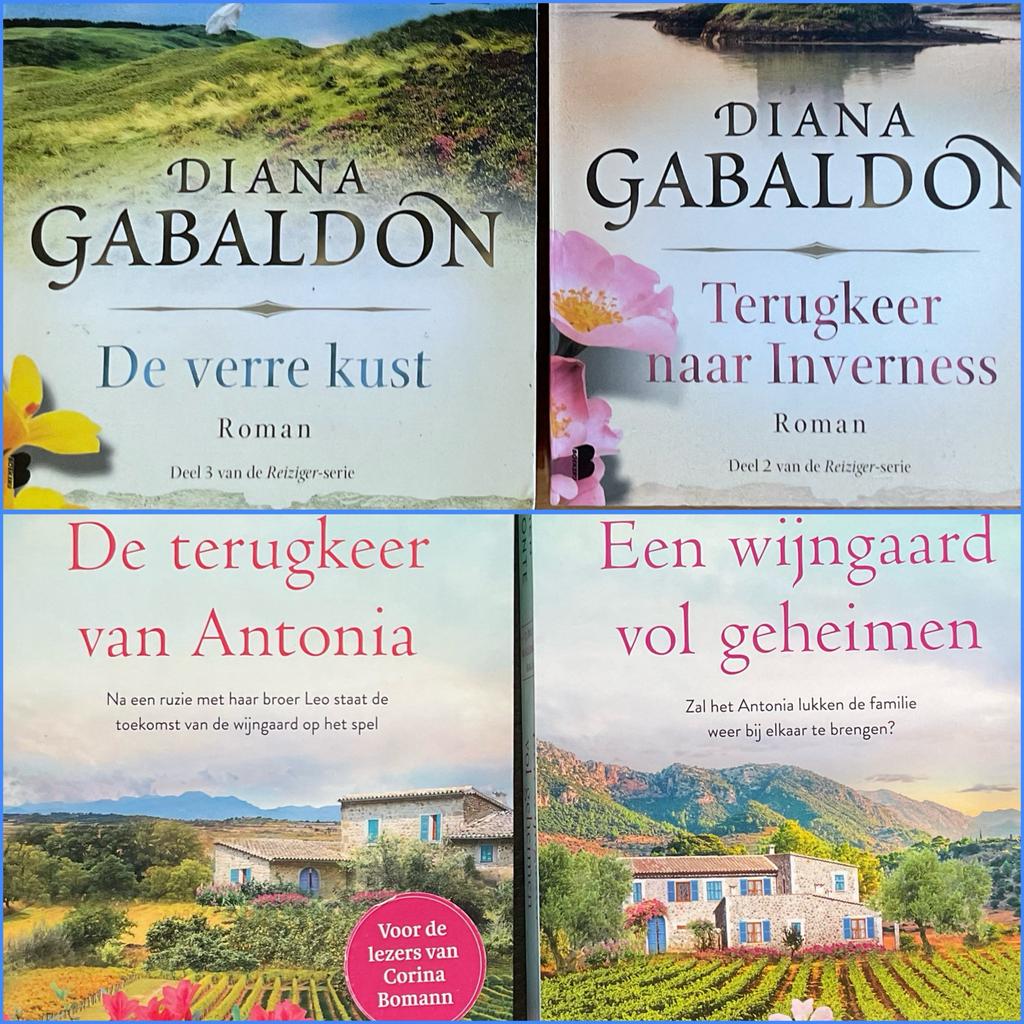2x Diana Gabaldon -reiziger   2x Carmen Bellmonte -Mallorca, Boeken, Romans, Gelezen, Ophalen of Verzenden