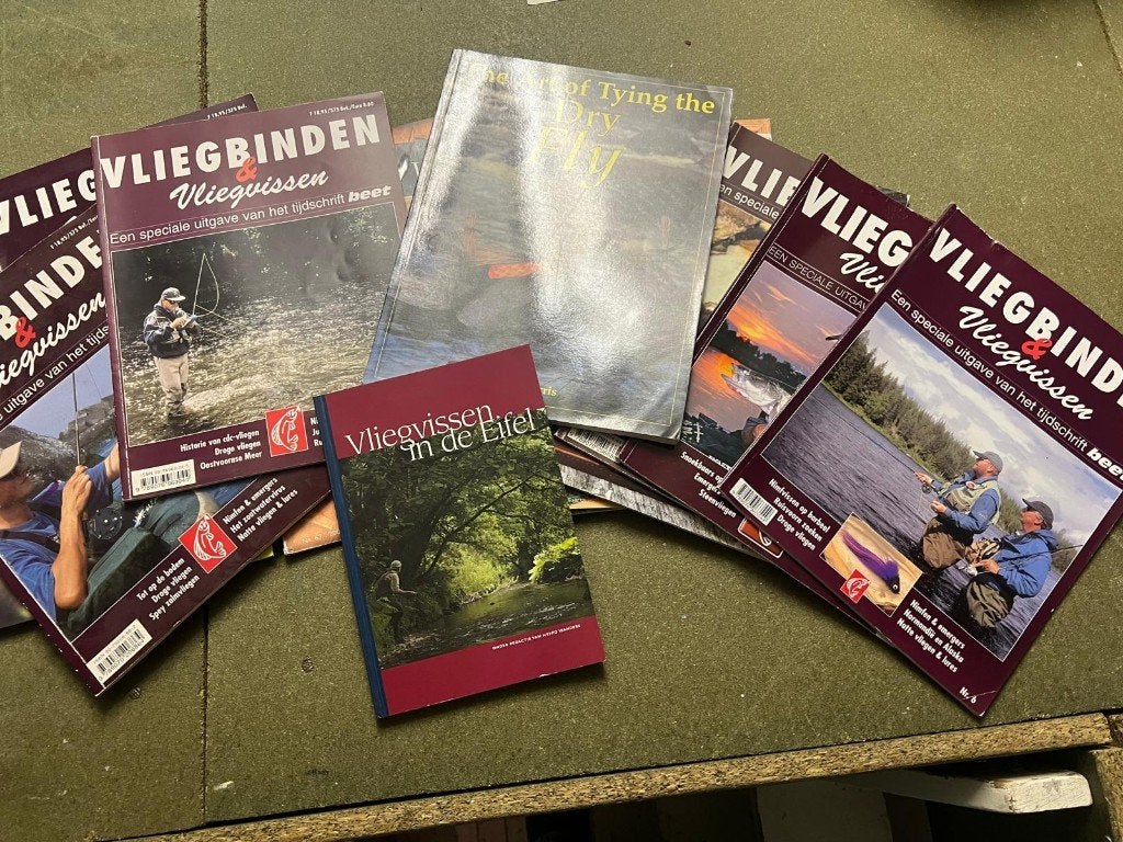 Boeken over Vliegbinden en Vliegvissen, Watersport en Boten, Ophalen, Gebruikt, Overige typen