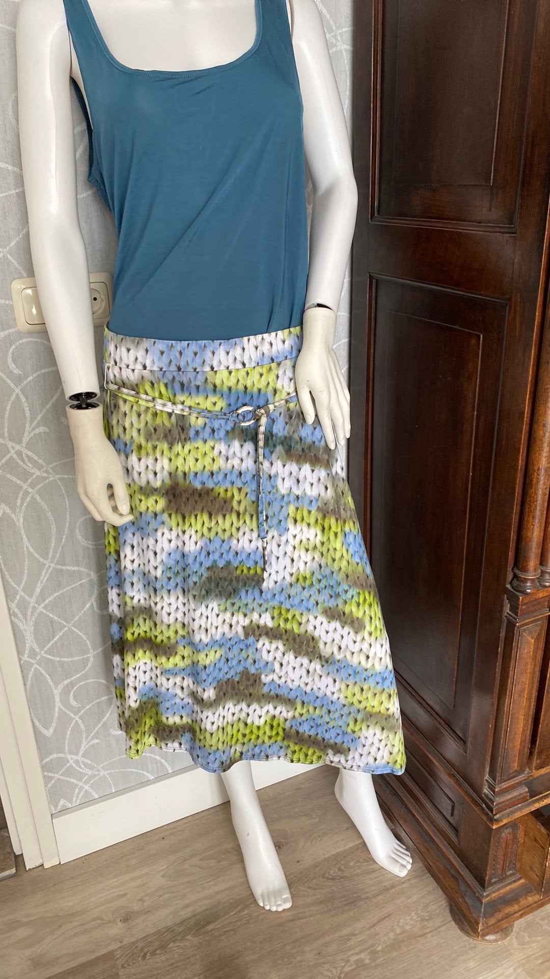 Frank walder rok 42, Kleding | Dames, Blauw, Maat 42/44 (L), Ophalen of Verzenden, Zo goed als nieuw