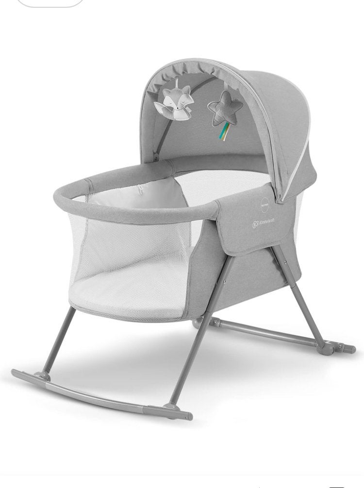 Kinderkraft Lovi 3-in-1 Wieg, Reisbedje en Wipstoeltje, Ophalen, Zo goed als nieuw, Reisbedje