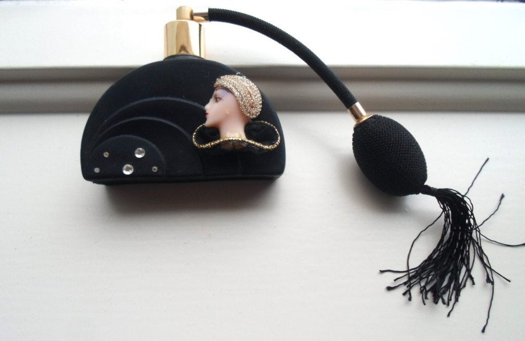 Parfumfles met verstuiver. Art deco stijl., Ophalen of Verzenden, Parfumfles