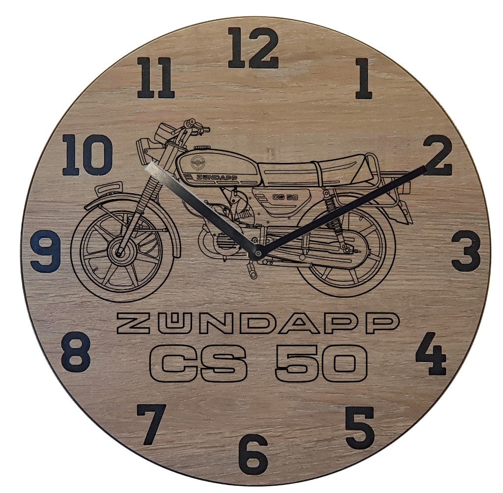 Zundapp CS50 - Thema klok, Ophalen of Verzenden, Nieuw, Wandklok