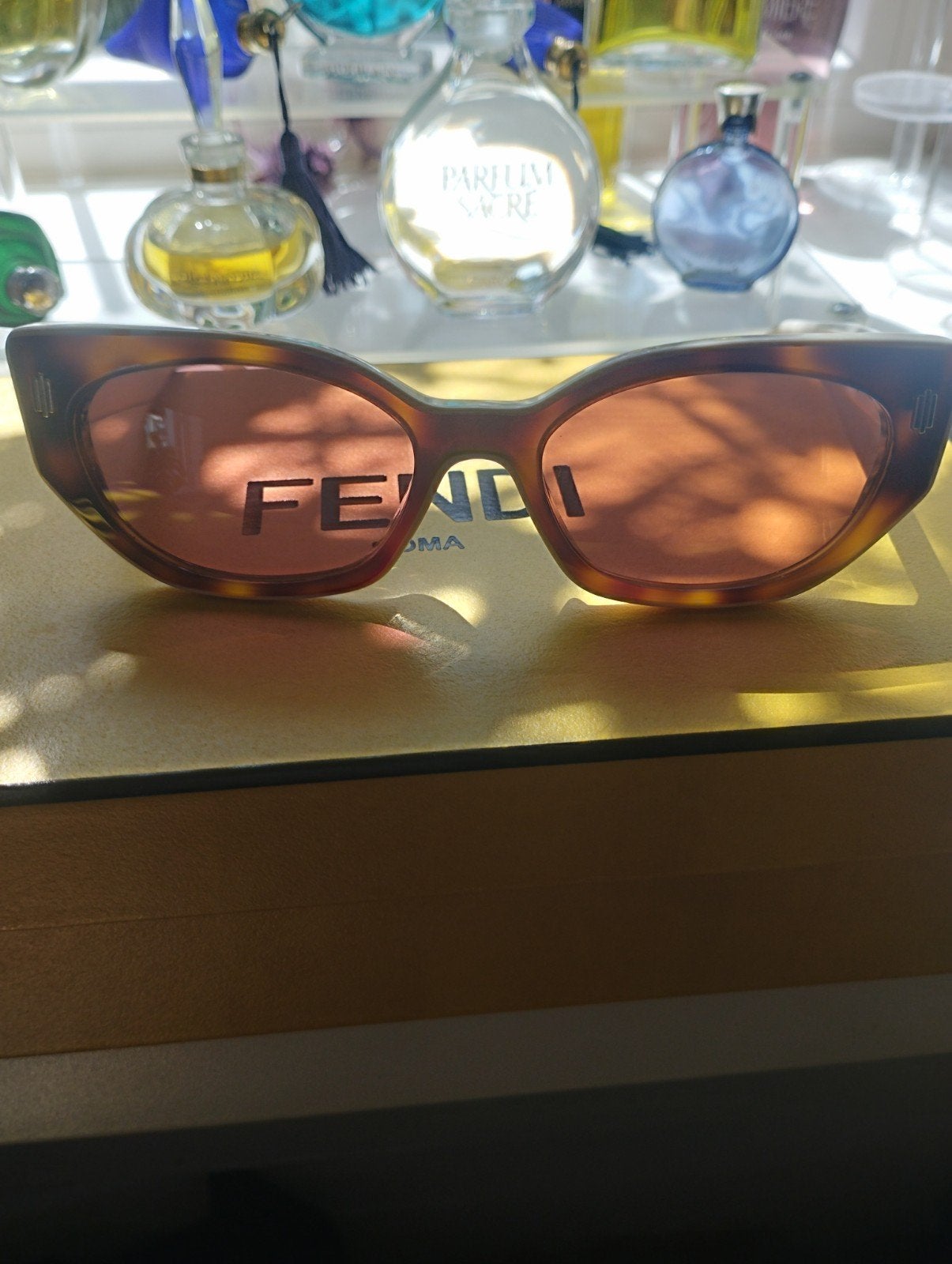 Fendi zonnebril, Overige merken, Zonnebril, Bruin, Ophalen of Verzenden