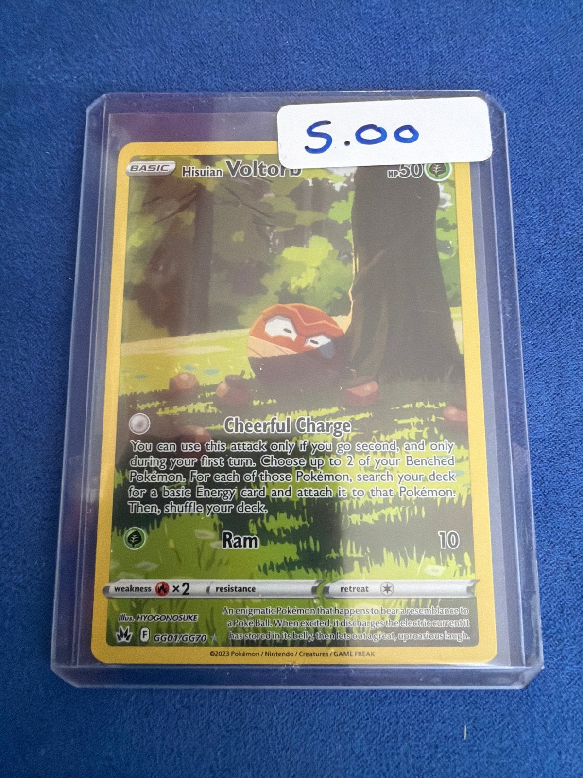 Hisuian Voltorb Pokémon Kaart (GG01/GG70), Ophalen of Verzenden, Zo goed als nieuw, Losse kaart