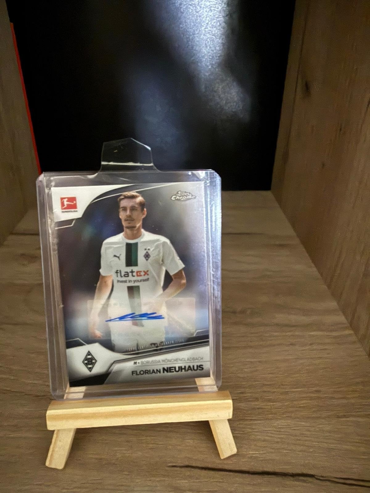 Florian Neuhaus Autograph Kaart - Topps Chrome Bundesliga, Ophalen of Verzenden, Zo goed als nieuw, Buitenlandse clubs, Spelerskaart