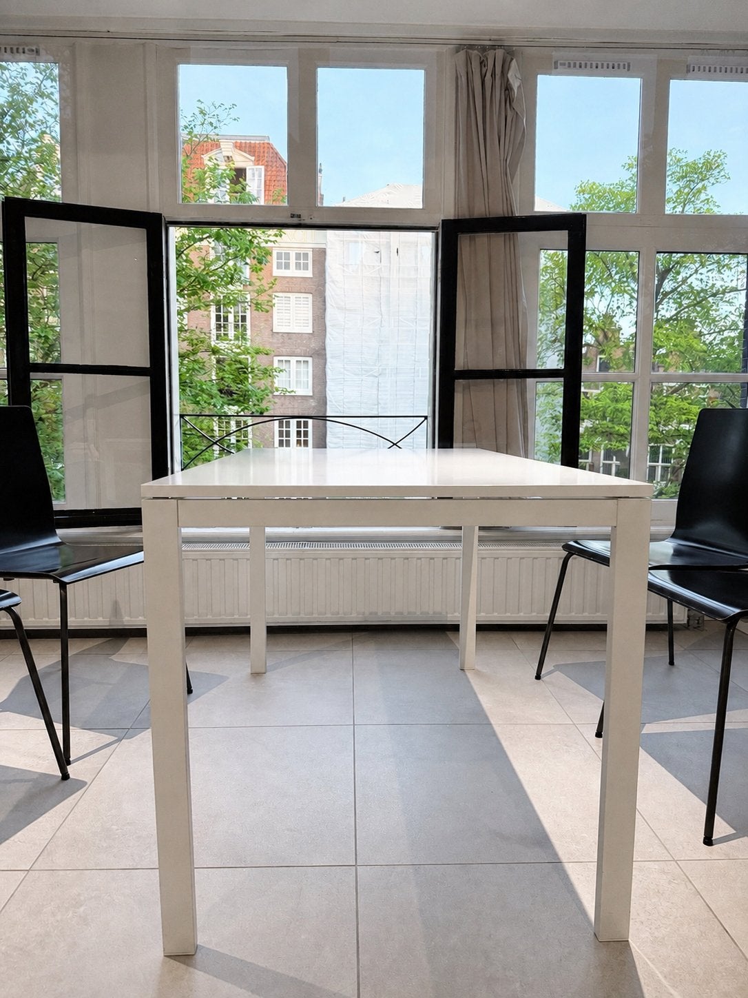 IKEA MELLTORP Dining Table – White – Excellent condition, Ophalen, Zo goed als nieuw, Wit, Laminaat
