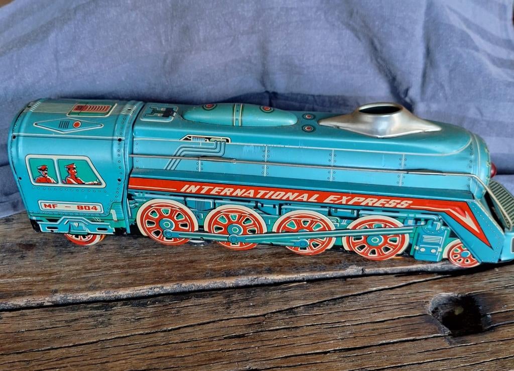 Trein locomotief., Antiek en Kunst, Antiek | Speelgoed, Ophalen of Verzenden