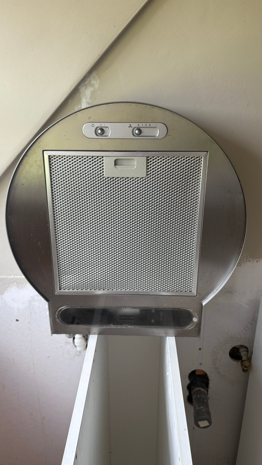 Ronde afzuigkap van IKEA - Model UD01 50S, Ophalen, Gebruikt, Eilandschouwkap, Vrijstaand
