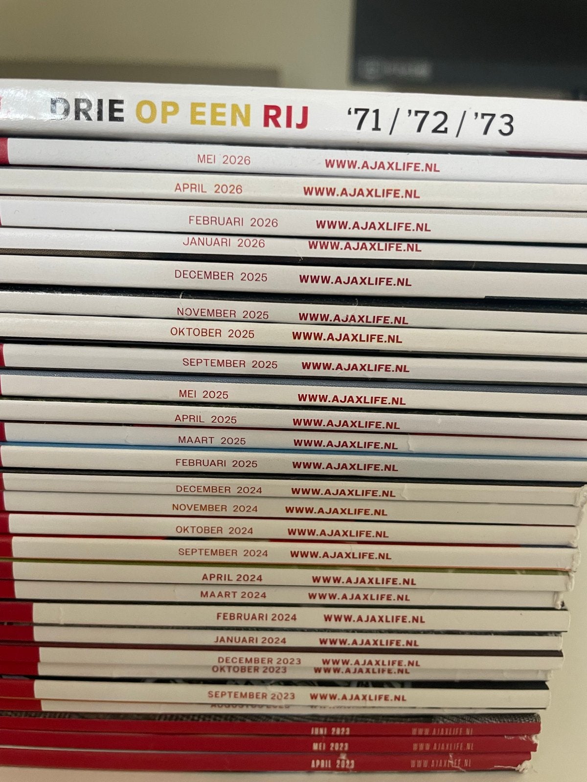 Ajax Life tijdschriften 2023-heden (enkele ontbreken), Ophalen of Verzenden, Gelezen, Sport en Vrije tijd