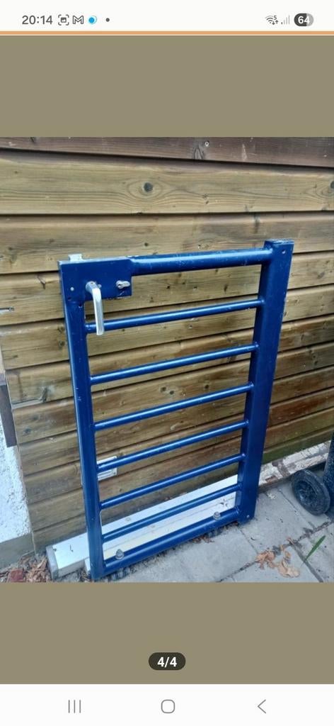 Tuinhekje zware kwaliteit blauw metaal!, Ophalen, Overige typen, Minder dan 2 meter