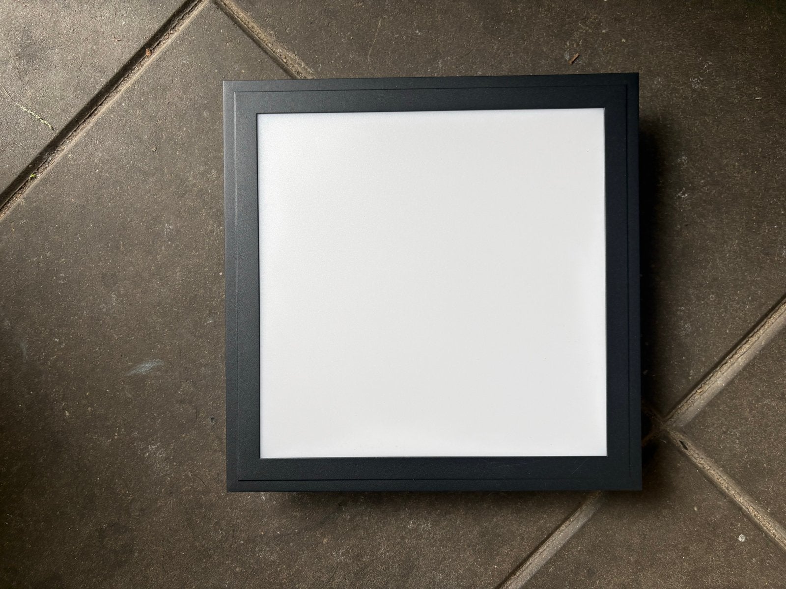 Smart LED Plafondlamp Zwart - Dimbare Paneelverlichting, Ophalen, Modern, Zwart, Plafondlamp