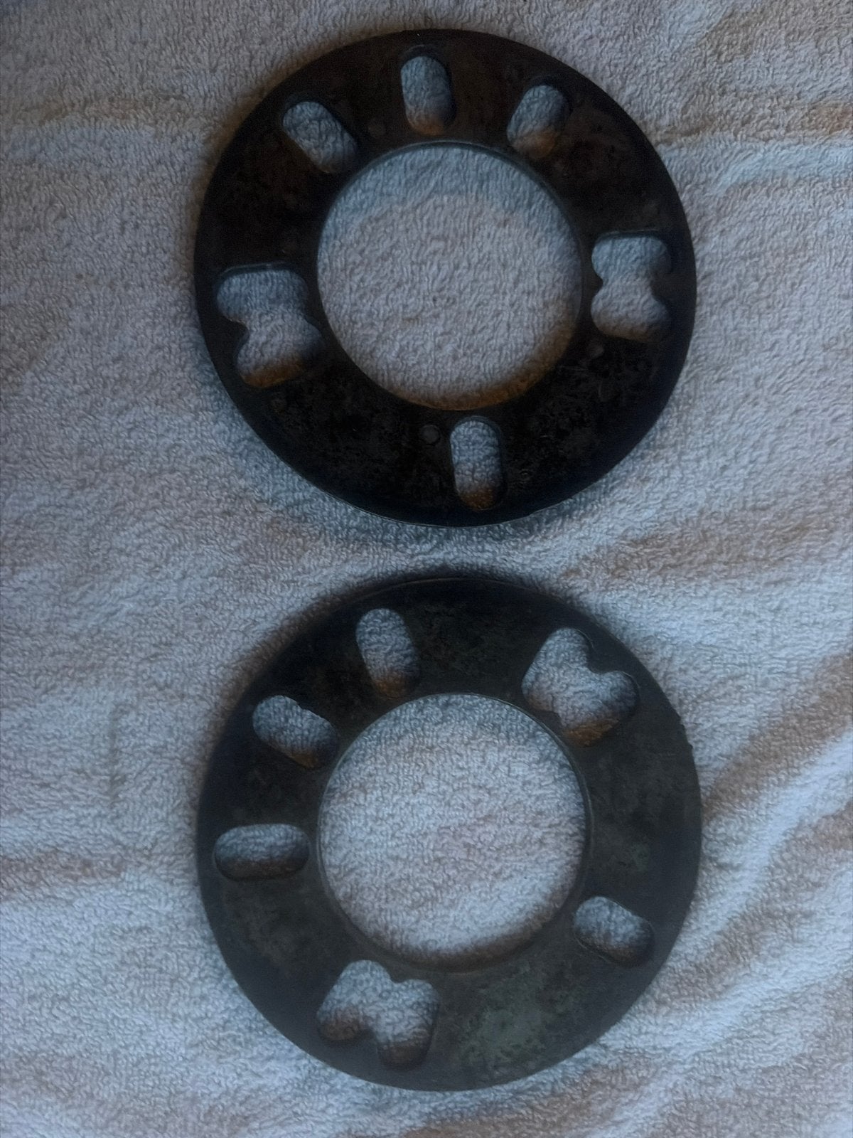 2 Spacers 5mm dik, naafgat 78mm, Ophalen of Verzenden