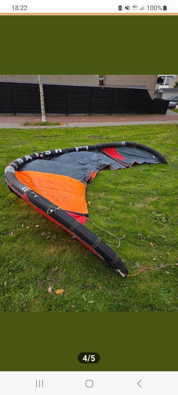 Naish Pivot 8m Kite - Top Conditie!, Watersport en Boten, Wingsurfen, Ophalen of Verzenden, Gebruikt, Wingsurf-wing