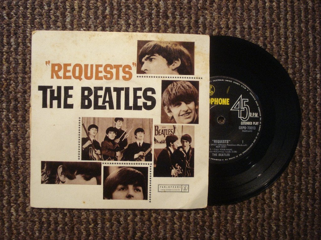The Beatles 7" Vinyl EP: ‘Requests’ (Australië), Cd's en Dvd's, Vinyl Singles, Zo goed als nieuw, Pop, Ophalen of Verzenden