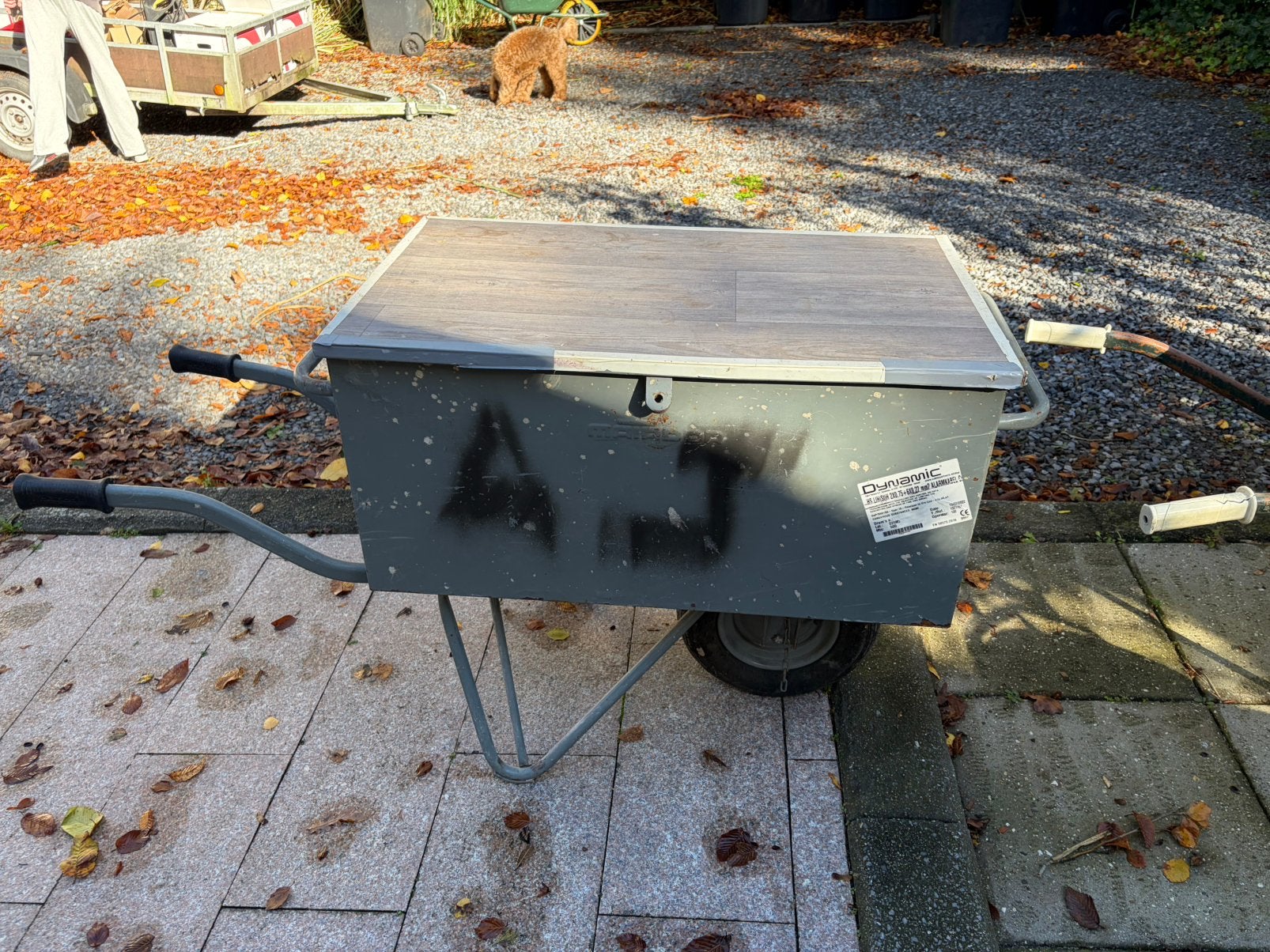 Gereedschaps kruiwagen grijs, Tuin en Terras, Ophalen, Gebruikt