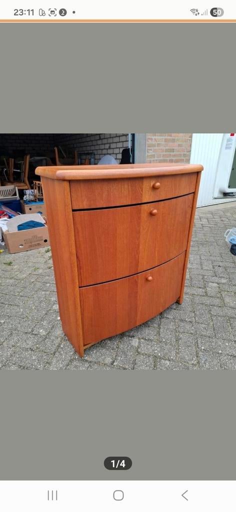 Silkeborg Teakhouten schoenenkast, Ophalen of Verzenden