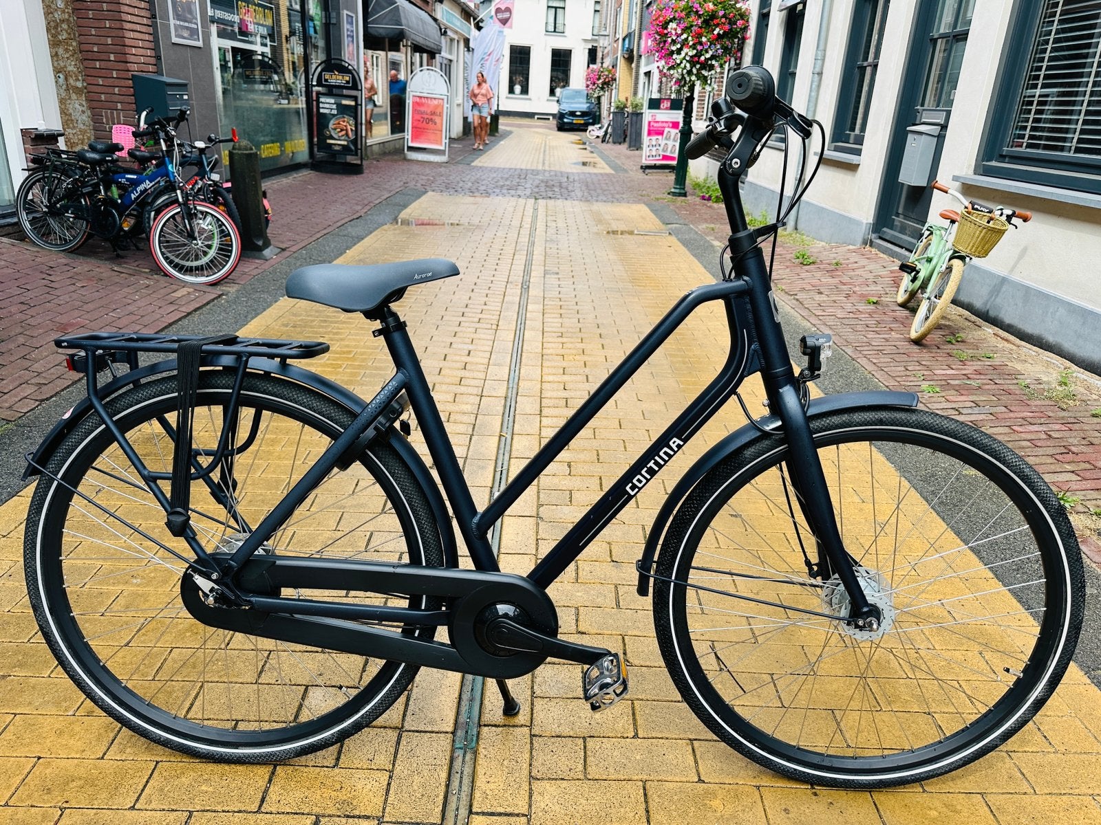 Cortina Foss 28 incv 53 cm 7 versnellingen damesfiets, Versnellingen, Zo goed als nieuw, 50 tot 53 cm, Schijfrem