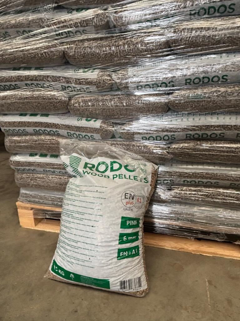 RODOS Houtpellets 6mm ENplus A1 - 15kg zakken, Ophalen, Nieuw, Hout, Houtkachel